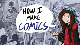 How to make ComicsWebcomics from script to publish  My comic creation process [upl. by Adnohsek]