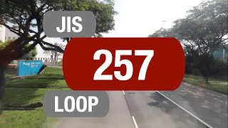 SMRT Buses Jurong Industrial 257  Bus Service Route Visual [upl. by Droffats953]