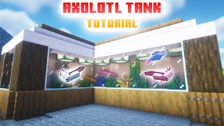 Minecraft Axolotl Aquarium 117 Build Tutorial [upl. by Jammie]