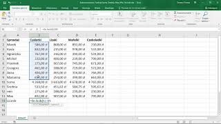 Excel  funkcje Suma ŚredniaMin Max Ile liczb Autosumowanie [upl. by Jamille]