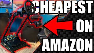 Reviewing the Cheapest Gaming Steering Wheel Stand on Amazon [upl. by Mohn]