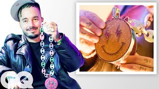 J Balvin Shows Off More of His Insane Jewelry Collection  On The Rocks  GQ [upl. by Kira]