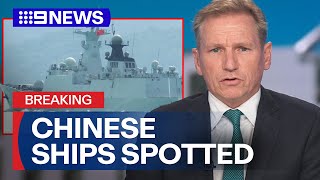 Chinese fighter jet deployed flares near RAAF plane three warships monitored  9 News Australia [upl. by Frayne]