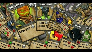 Wizard101 All Learnable Death Spells 1160 [upl. by Madancy927]