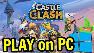 🎮 How to PLAY  Castle Clash  on PC ▶  2023  DOWNLOAD Usitility1 [upl. by Seiber]