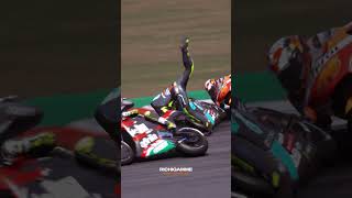 This accident could not be avoided by the person in front  MOTOGP Crash Compilation [upl. by Ramsdell]