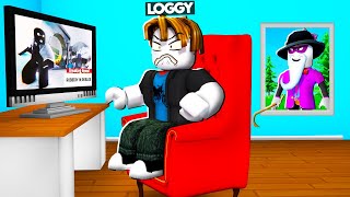 SCARY LARRY BREAK IN LOGGYS HOUSE  ROBLOX [upl. by Neeroc]