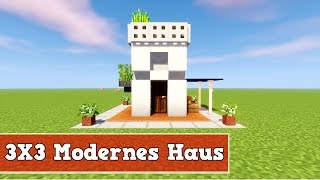 Wie baut man ein kleines Modernes Haus in Minecraft  Minecraft Modernes Haus bauen deutsch [upl. by Novaat438]