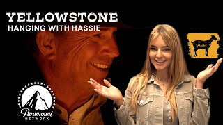 Kevin Costner is the GOAT 🐐 Hanging with Hassie Harrison  Yellowstone  Paramount Network [upl. by Shuping]