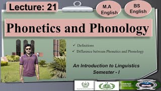 Difference between Phonetics and Phonology  Lecture 21 LinguisticsI [upl. by Pliner]