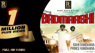 Badmaashi  Rami Randhawa Prince Randhawa  Latest Punjabi Songs 2020  Ramaz Music [upl. by Amis]