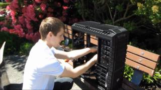 Cooler Master HafX XLATX Gaming Computer Case Unboxing amp First Look Linus Tech Tips [upl. by Aniram]