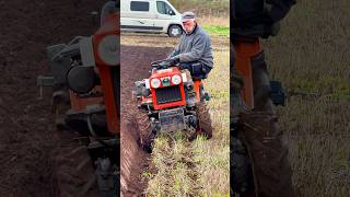 Kubota Garden Tractor Ploughing [upl. by Reichel]