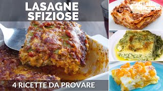 LASAGNE 4 RICETTE VELOCI E GOLOSE [upl. by Naujud675]