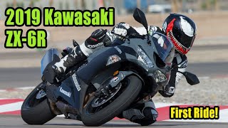 2019 Kawasaki ZX 6R Review – First Ride [upl. by Eggett]