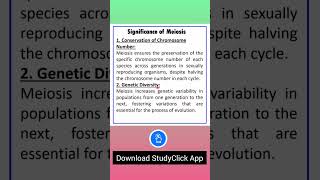 Meiosis Its Significance  Cell Cycle and Cell Division Class 11 Chapter 10 Part 9  NCERT neet [upl. by Hpesoj]