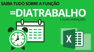 Aprenda a fazer cálculos com dias úteis no Excel Função Dia Trabalho [upl. by Manchester791]