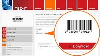 How to Create a Barcode for Free  Online Barcode Generator [upl. by Akcimahs866]