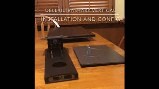 Dell Ultrasharp Vertical Monitor Install and Config  U2417H [upl. by Xirtaeb]