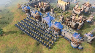 Age of Empires 4  CASTLE DEFENSE [upl. by Zosima]