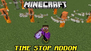 Time Stop Addon For Minecraft PE 120 [upl. by Nileuqcaj]