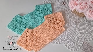 No creerás lo sencillo fácil y Rápido que se teje ¡ Canesú tejido a crochet para Bebe [upl. by Ettigirb]