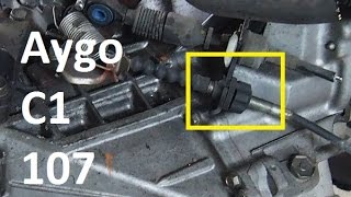 How to unlock the clutch cable adjustment nut  Toyota Aygo Peugeot 107 Citroen C1 [upl. by Nnaeerb]