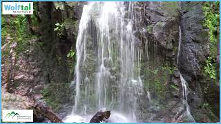 Burgbachwasserfall  Premiumwanderweg KlösterleSchleife im Wolftal  Schwarzwald [upl. by Oicul]