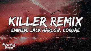 Eminem  Killer Remix Clean  Lyrics ft Jack Harlow amp Cordae [upl. by Stew]