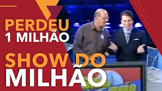 HOMEM PERDEU 1 MILHÃO NO SHOW DO MILHÃO – 2001 [upl. by Khalsa]