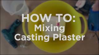 How To Mixing Casting Plaster [upl. by Lishe627]