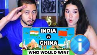 India vs China – Who Wins Military Comparison  Reaction  Infographics  Jaby Koay amp Achara Kirk [upl. by Marion]