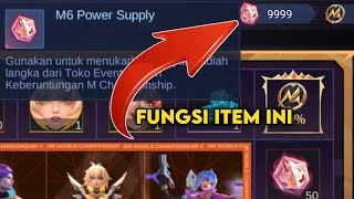 Fungsi Item M6 Power Supply Di Mobile Legends [upl. by Yaeger]