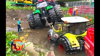 RC TRACTOR and Construction Company CAT Claas thunder storm Part2 [upl. by Deina]