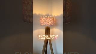 FLOWER POWER LAMPSHADE DIY 💗🌸  DIY diyhomedecorhomecozyhometutorialpinkflowers [upl. by Christos]