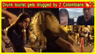 Tourist drugged on camera w scopolamine during livestream in Colombia Catagena Medellin Bogota [upl. by Trefor]