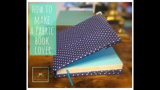 How to Make a Fabric Book Cover in 2 Mins No Sew Fabric Book Cover DIY Book Cover Easy [upl. by Gnen]