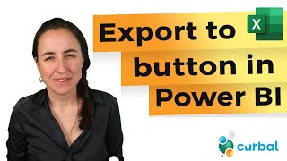 How to create a Export to Excel  CSV button in Power BI [upl. by Noiro303]