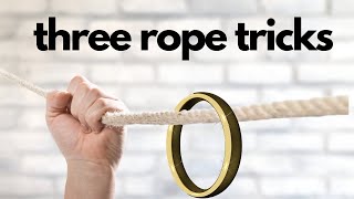 Rope Magic Tricks You Can Do Ring on Rope ropemagictrick easymagictrick magictricksforkids [upl. by Enicul]