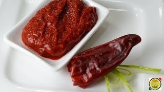 Red Chilli Paste  By Vahchef  vahrehvahcom [upl. by Arreip776]