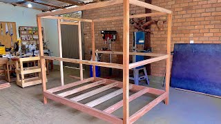 Projeto a Casinha de Madeira Para as Crianças 1Childrens House Made of Wood [upl. by Nial]