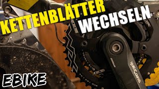 Kettenblätter am Fahrrad wechselntauschen EBIKE [upl. by Attenal]