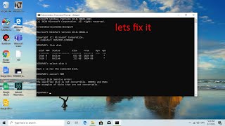 how to fix virtual disk service error the disk is not convertible [upl. by Chapa]