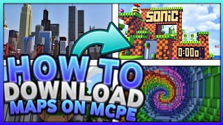 How To Download amp Install Maps For MCPE 2020  IOS amp Andriod  Minecraft Bedrock Edition [upl. by Atiuqan]