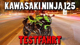 Kawasaki Ninja 125 TEST  Eine echte Ninja [upl. by Mylo118]