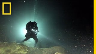 Diving in a Sacred Maya Cave  National Geographic [upl. by Reve803]