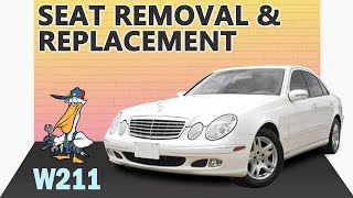 MercedesBenz W211 EClass Seat Removal and Replacement [upl. by Ema609]