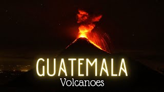 Volcanoes in Guatemala Volcan Acatenango Volcán de Fuego amp Santa Maria Volcano [upl. by Mears]