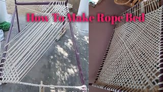 DIY Village Rope Bed Tutorial Kayiru Kattil Kattum Murai [upl. by Berkley213]