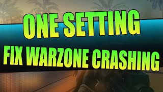 One Setting To Fix Warzone 3 Crashing amp Not Launching On PC [upl. by Ephrayim]